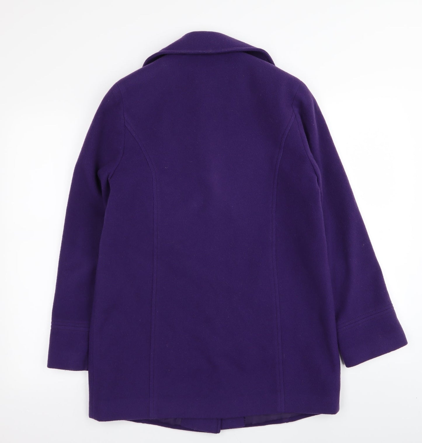 M&S Womens Orange   Overcoat Coat Size 8
