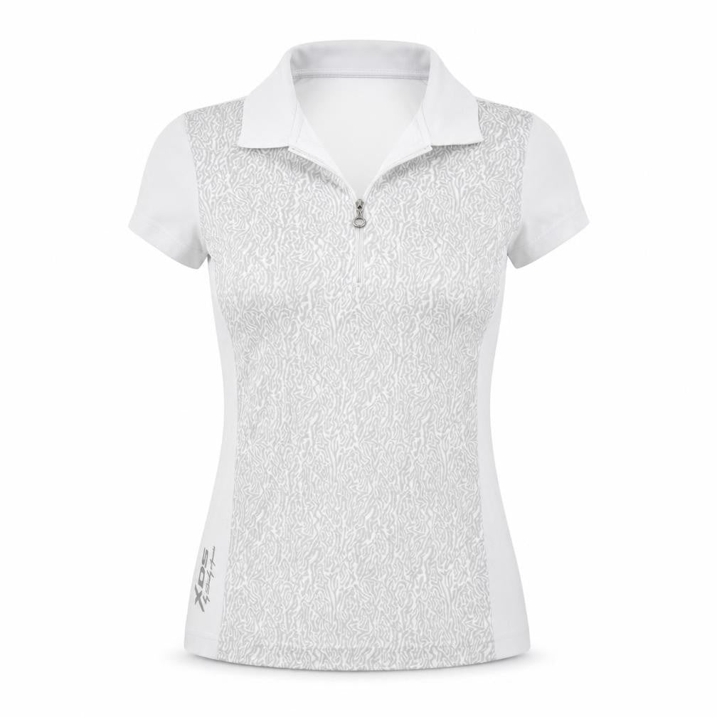 XDS Womens White   Basic Polo Size M