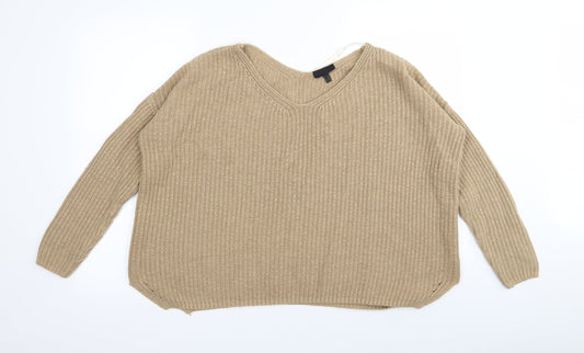 Topshop Womens Brown   Pullover Jumper Size 8
