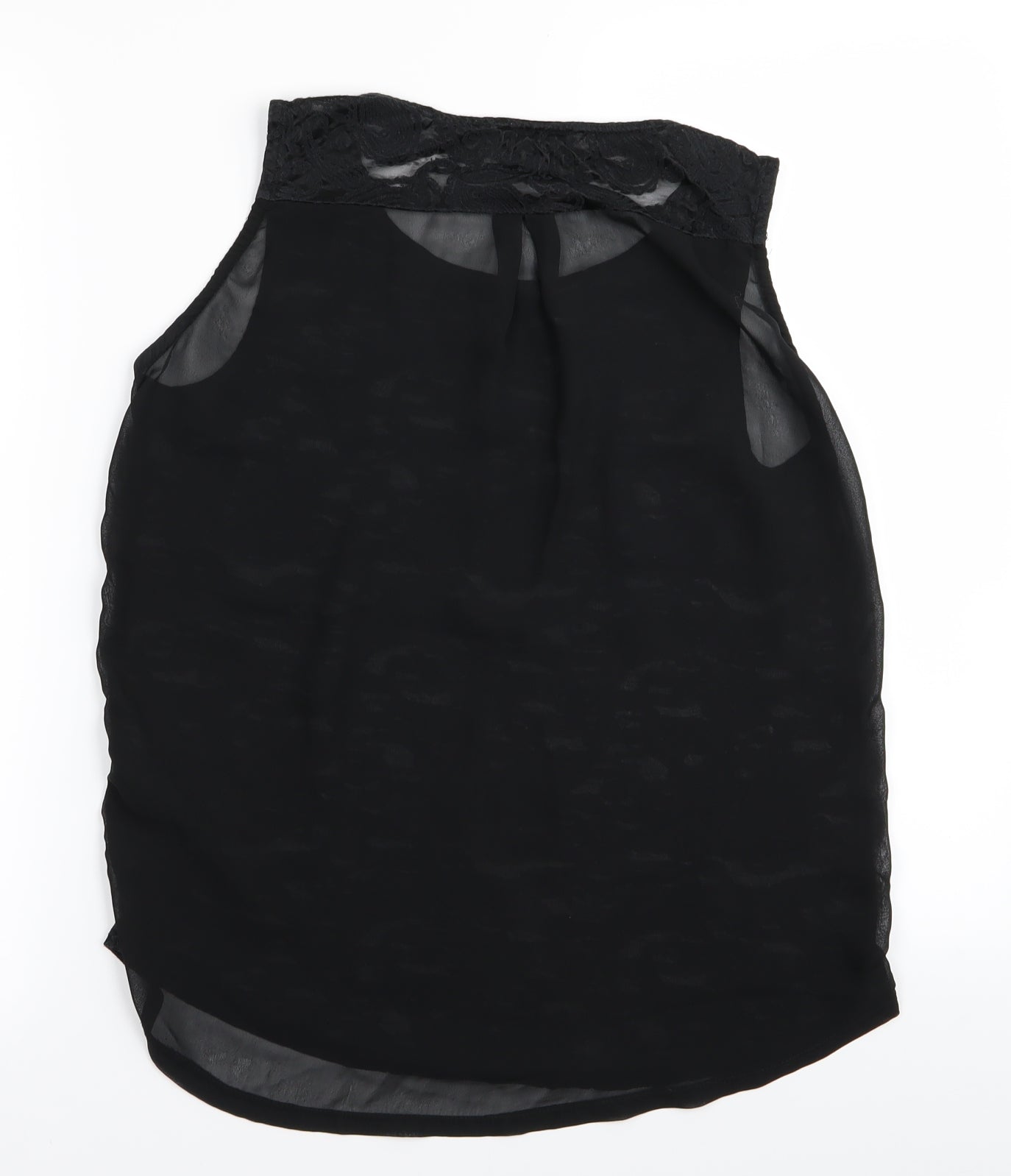 NEXT Womens Black Geometric  Basic Tank Size 10