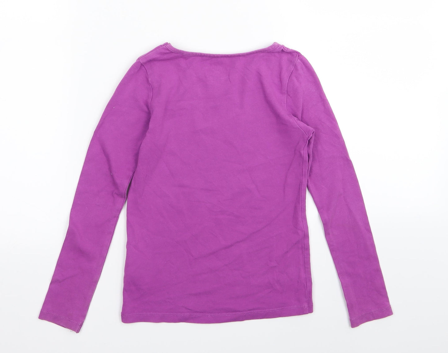 H&M Girls Purple   Basic T-Shirt Size 7-8 Years