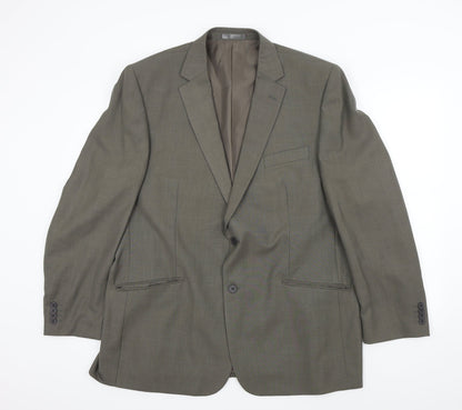 Preloved F&F Mens Brown   Jacket Suit Jacket Size 46 - Front