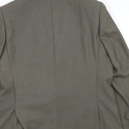 Preloved F&F Mens Brown   Jacket Suit Jacket Size 46 - Label