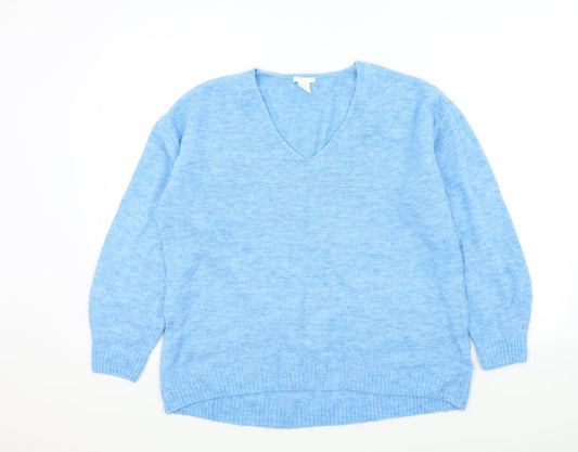 H&M Womens Blue   Pullover Jumper Size M
