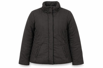 Front view of Principles women’s brown overcoat jacket, size UK 14