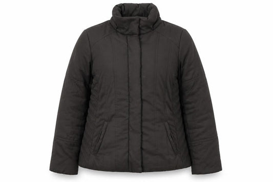 Front view of Principles women’s brown overcoat jacket, size UK 14
