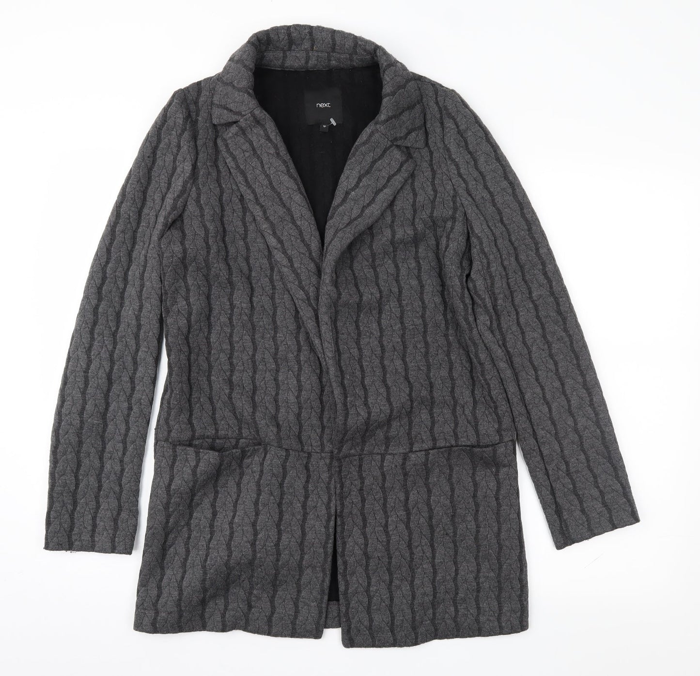 NEXT Womens Grey Geometric  Jacket  Size 10