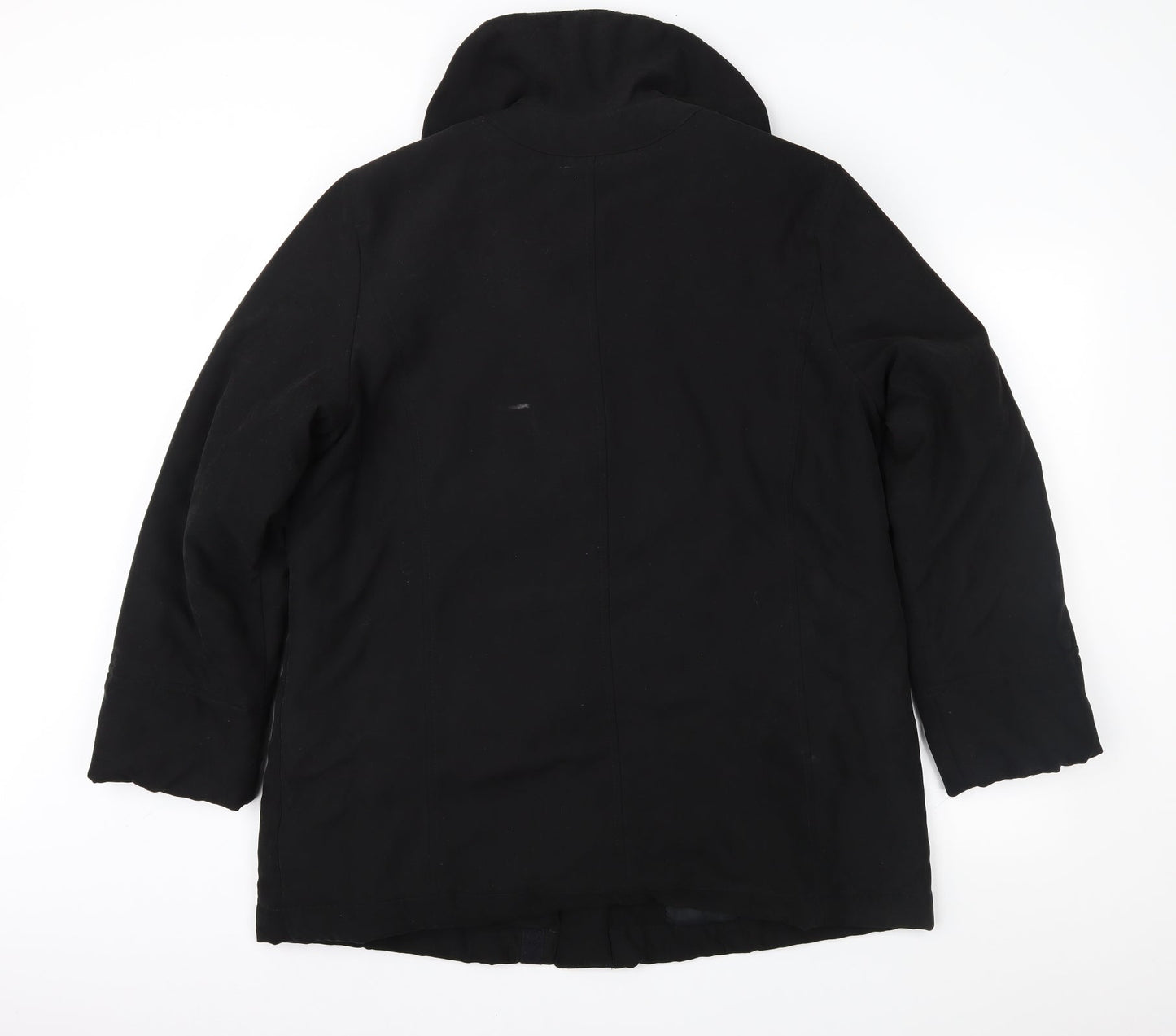 Marks and Spencer Womens Black   Overcoat Coat Size 14