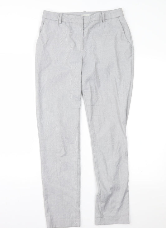 H&M Womens Grey   Trousers  Size 8 L29 in