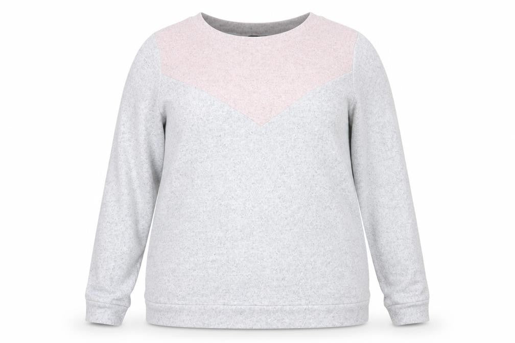 F&F Womens Grey Geometric  Pullover Jumper Size 20
