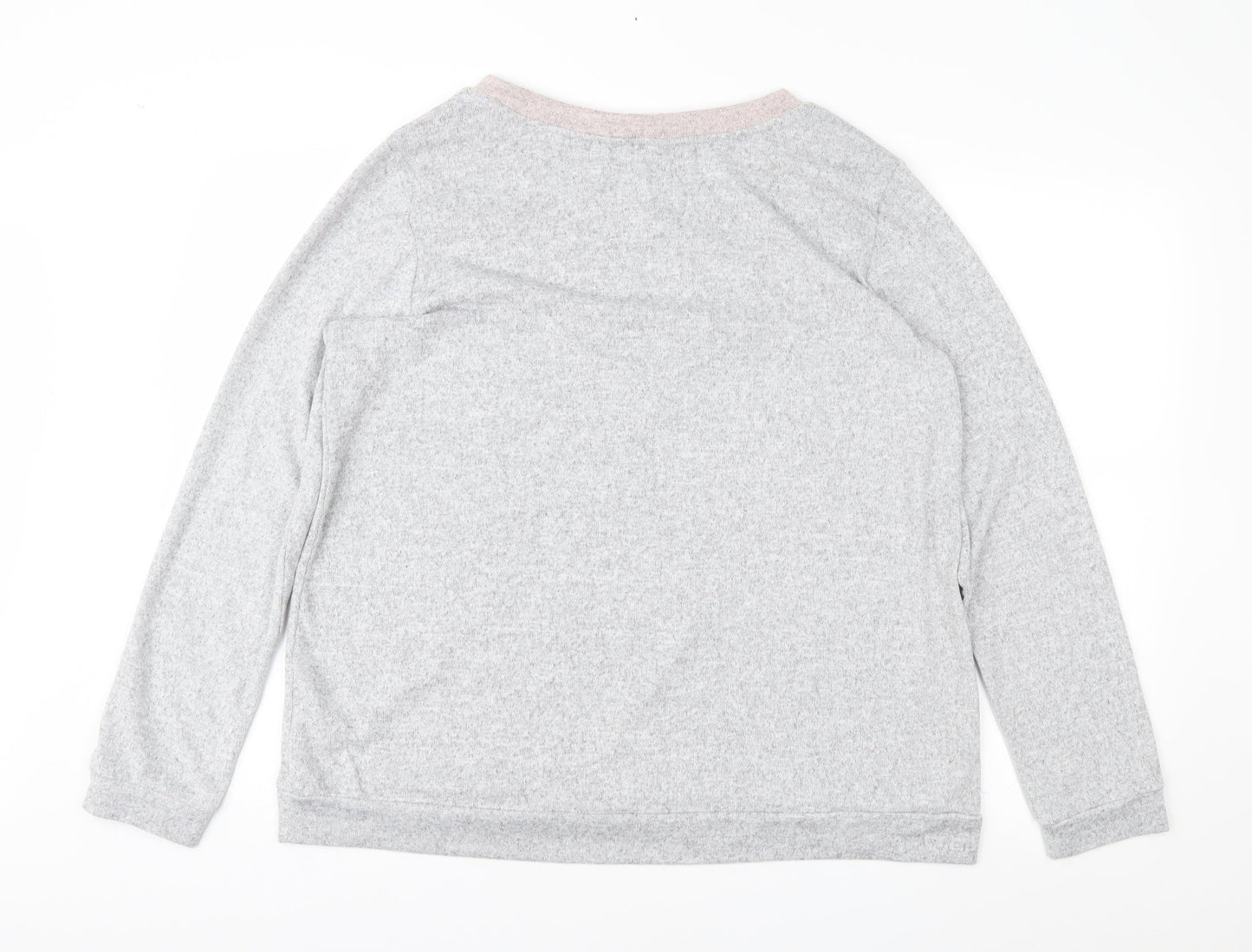 F&F Womens Grey Geometric  Pullover Jumper Size 20