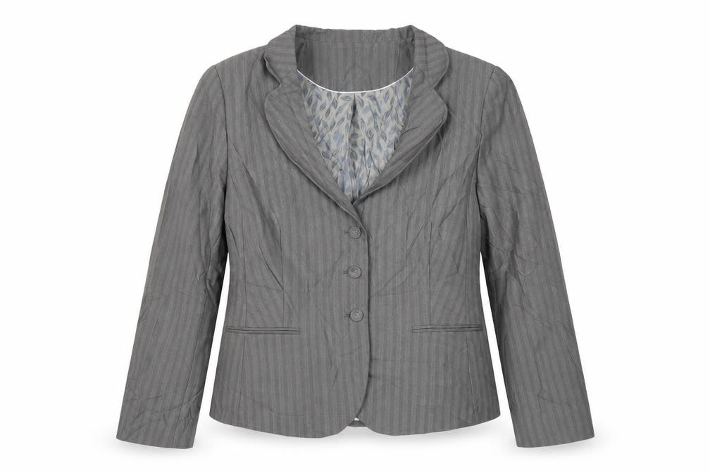 George Womens Grey Striped  Jacket Suit Jacket Size 18
