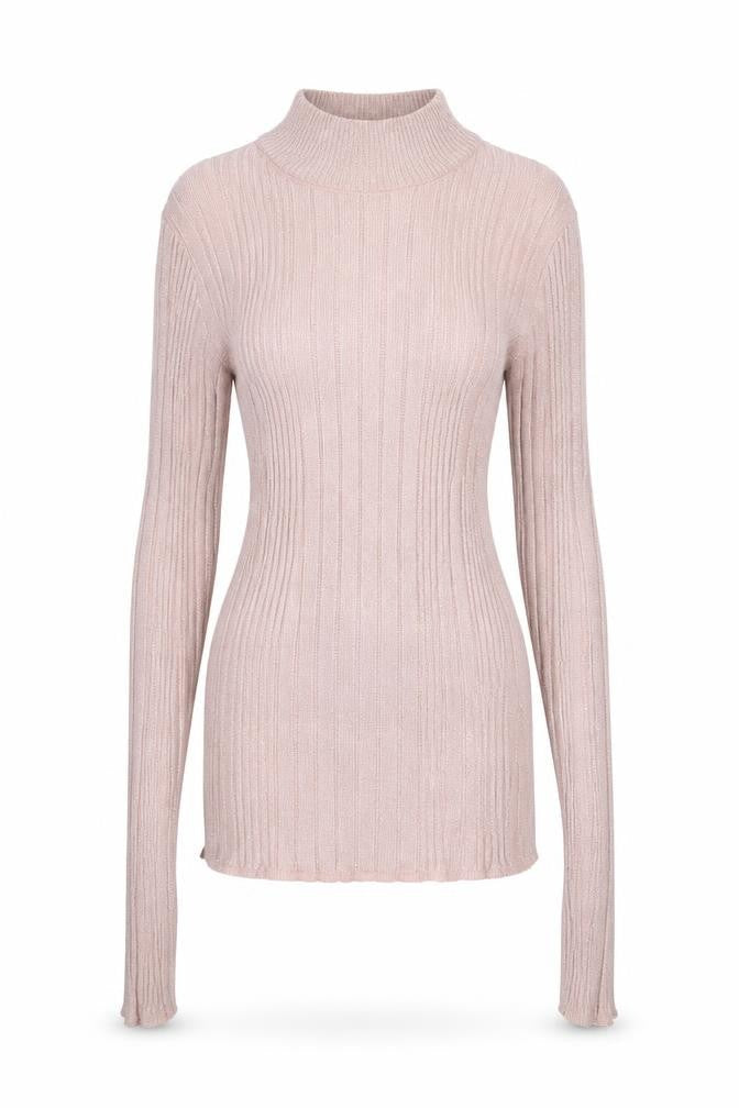 New Look Womens Pink Striped  Pullover Jumper Size 8  - stretch fabric