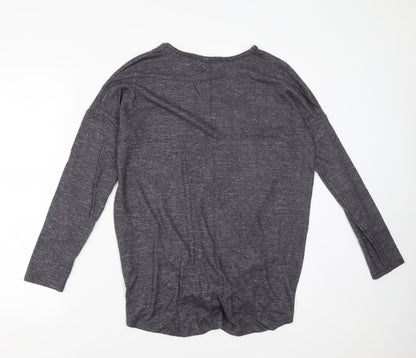 Select Womens Grey   Pullover Jumper Size 10  - tie Front Detail