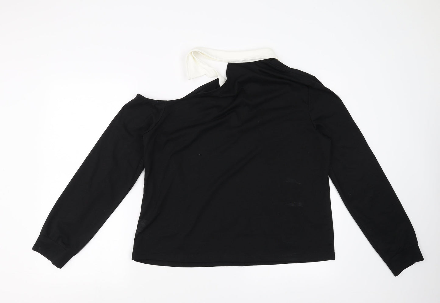 SheIn Womens Black   Pullover Sweatshirt Size XL  - one open shoulder