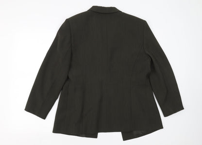 Preloved Gerry Weber Womens Green   Jacket Suit Jacket Size 12 - Back