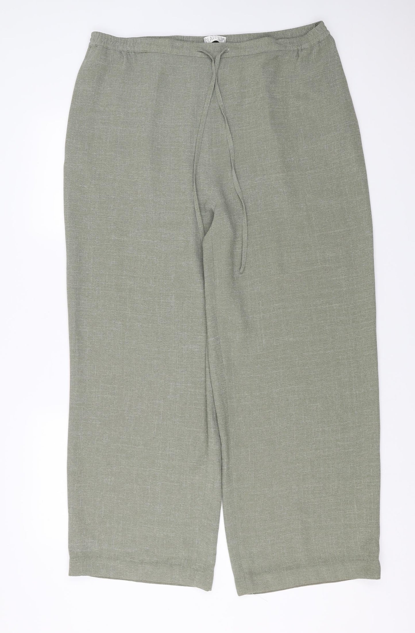 Platinum Womens Green   Trousers  Size 20 L28 in