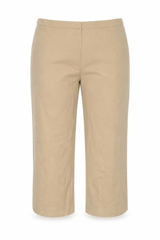 Agenda Womens Beige   Cropped Trousers Size 20 L23 in