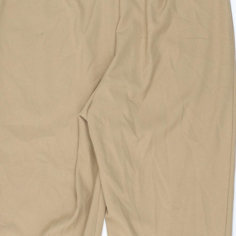 Agenda Womens Beige   Cropped Trousers Size 20 L23 in