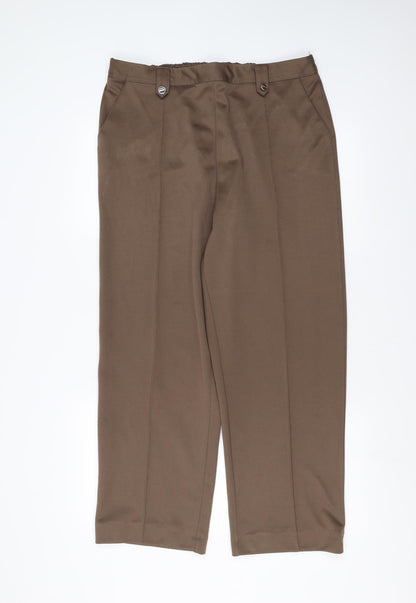 Bonmarché Womens Brown Trousers Size 16 L27 in