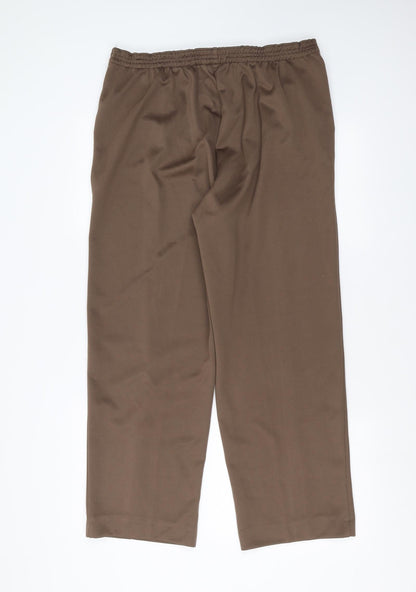 Bonmarché Womens Brown Trousers Size 16 L27 in