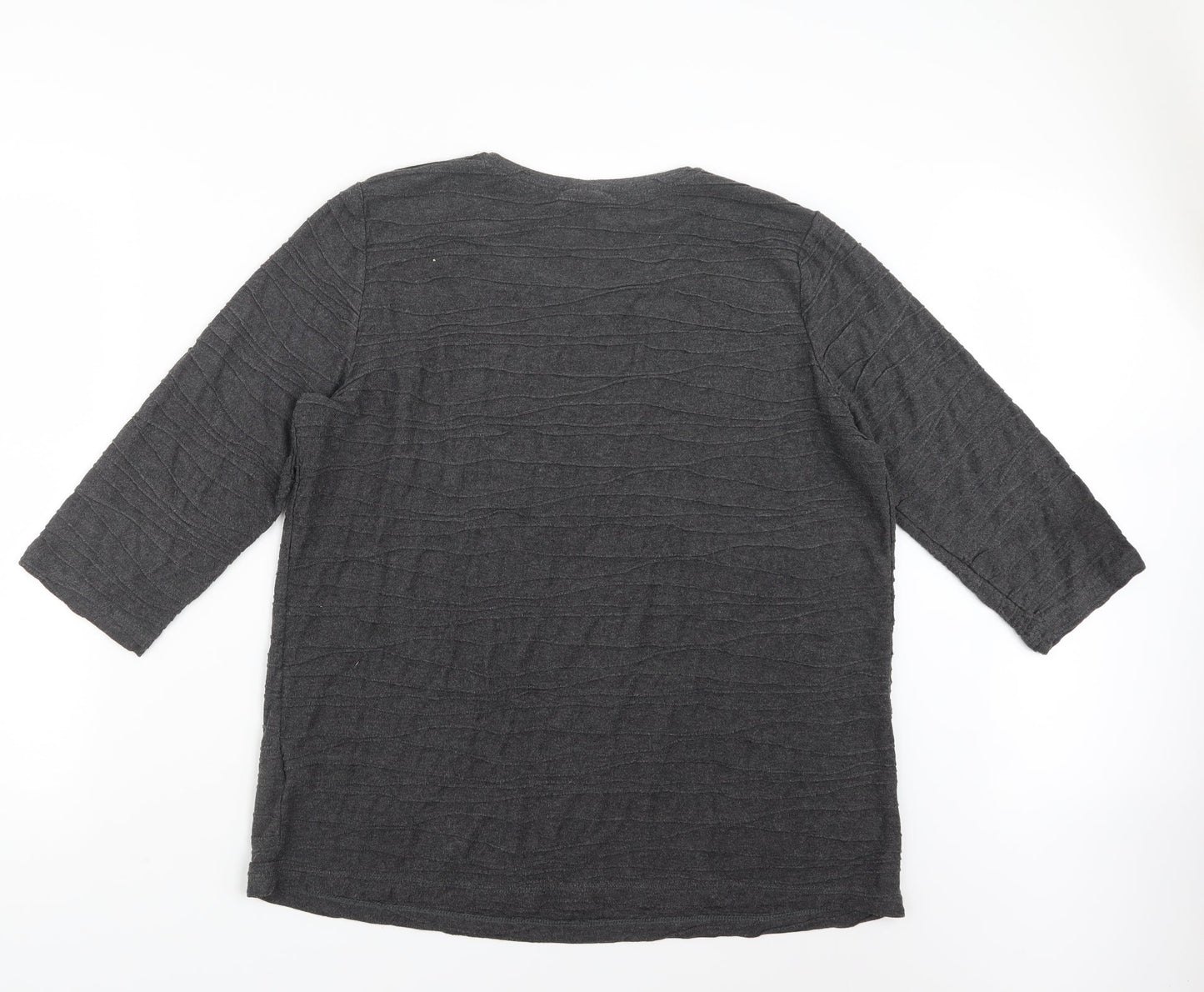 Canda Womens Grey   Basic T-Shirt Size XL