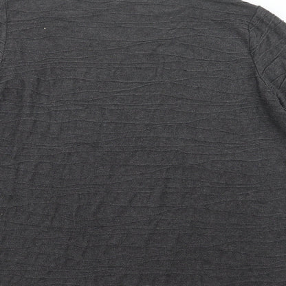 Brand and care label for Canda women’s grey basic t-shirt, size XL