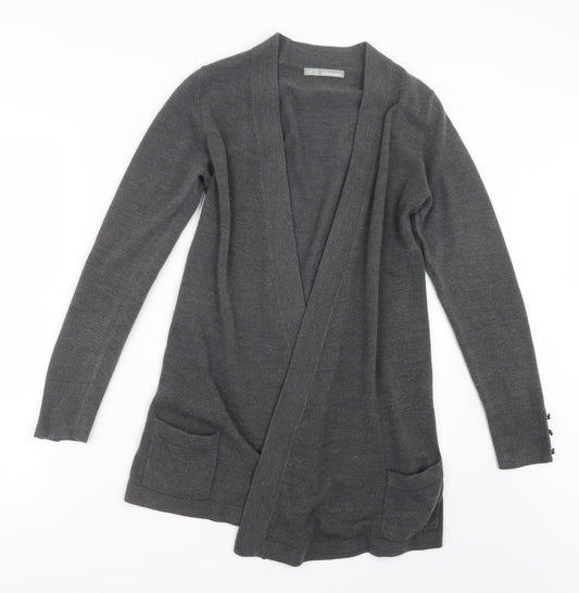 Marks and Spencer Womens Grey  Knit Cardigan Jumper Size 8