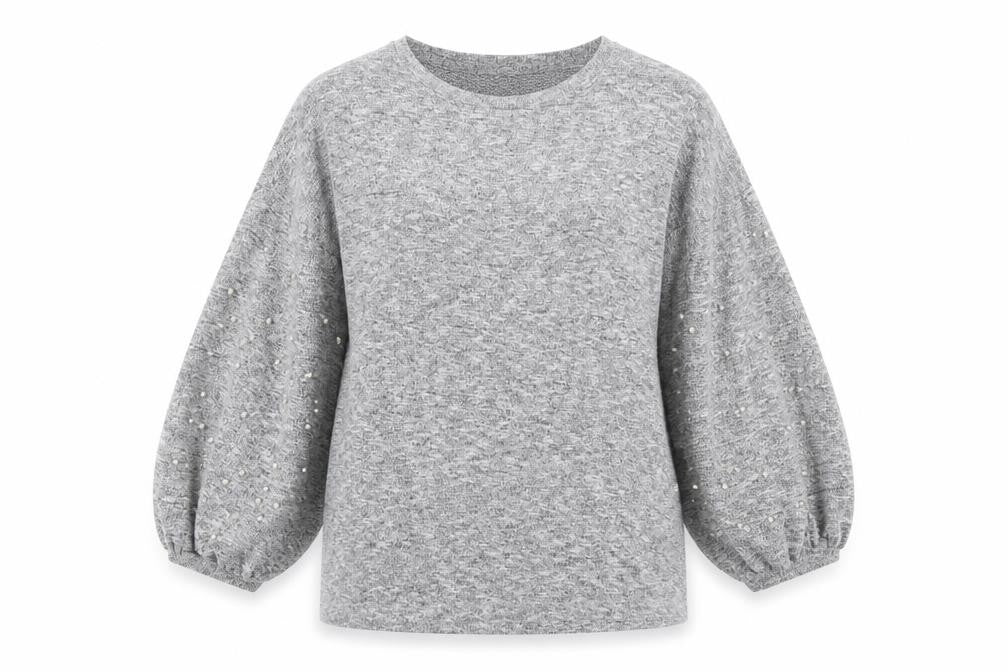 TU Womens Grey  Knit Pullover Jumper Size 12