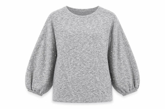 Tu Womens Grey  Knit Pullover Jumper Size 12