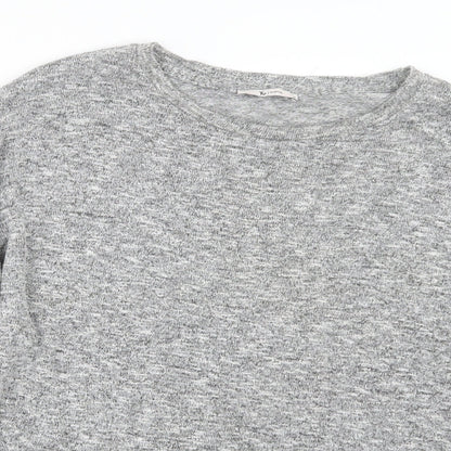 Tu Womens Grey  Knit Pullover Jumper Size 12