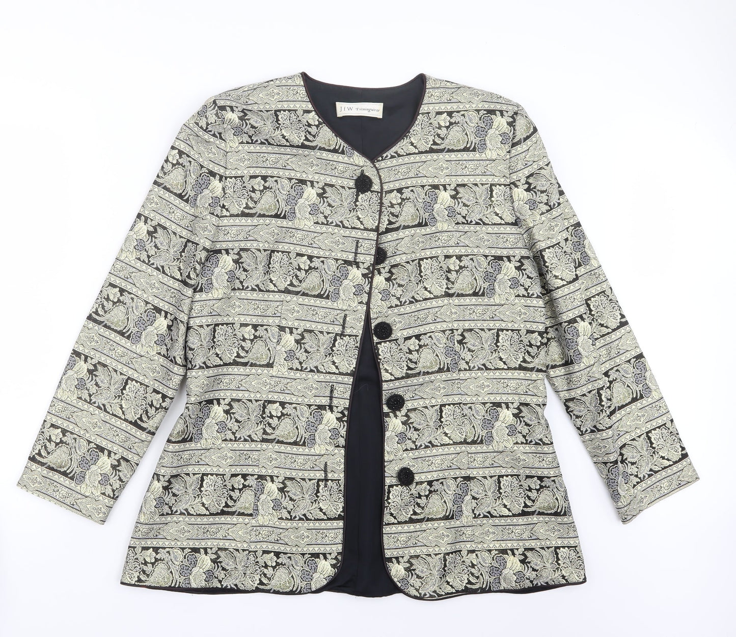 JFW Womens Gold Geometric  Jacket  Size 14