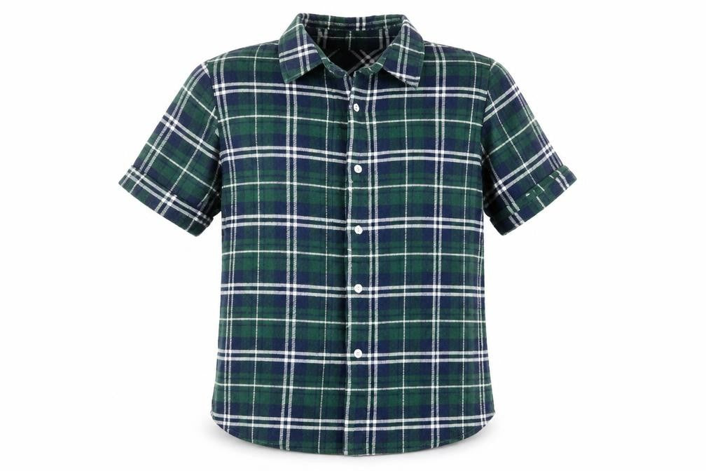 Measeor Mens Blue Check   Button-Up Size L