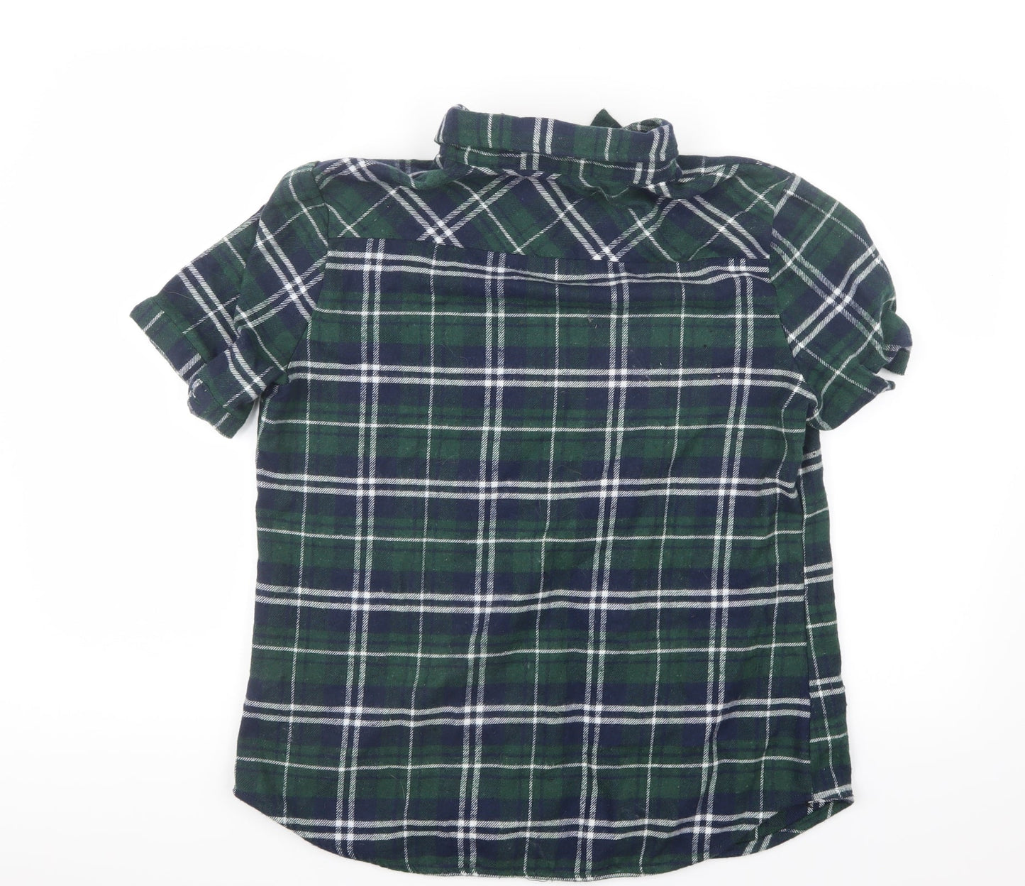 Measeor Mens Blue Check   Button-Up Size L