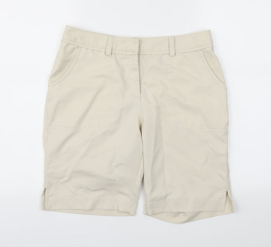 Callaway Womens Beige   Cut-Off Shorts Size 8