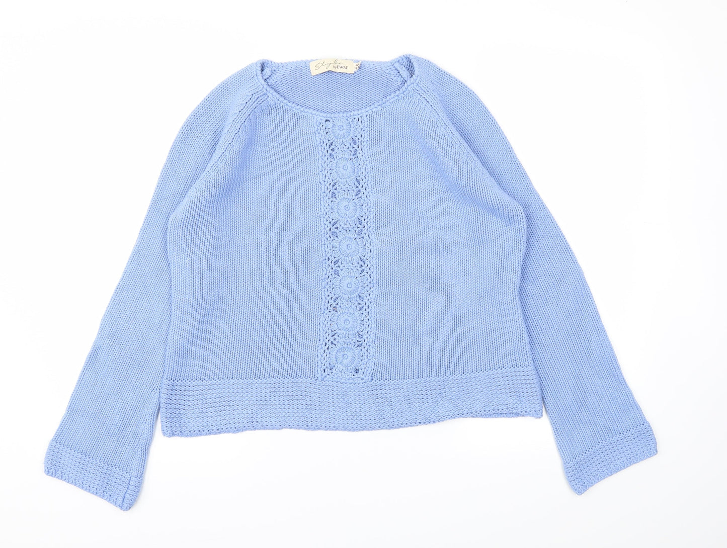 Style Womens Blue   Pullover Jumper Size M