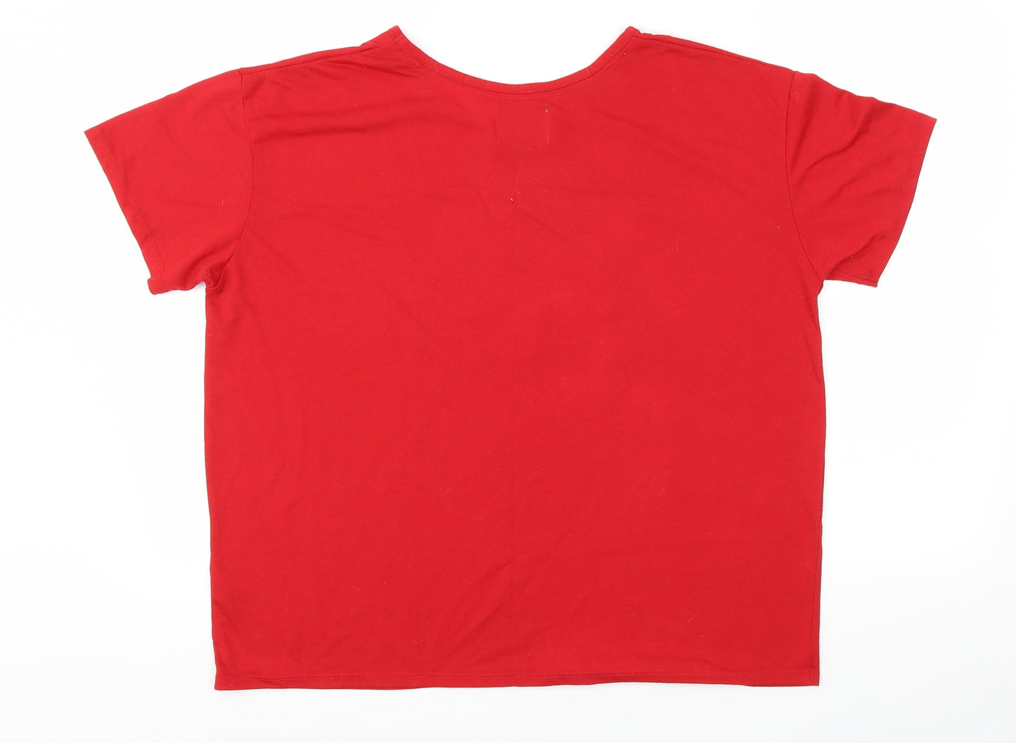 Matalan Womens Red   Top Pyjama Top Size L