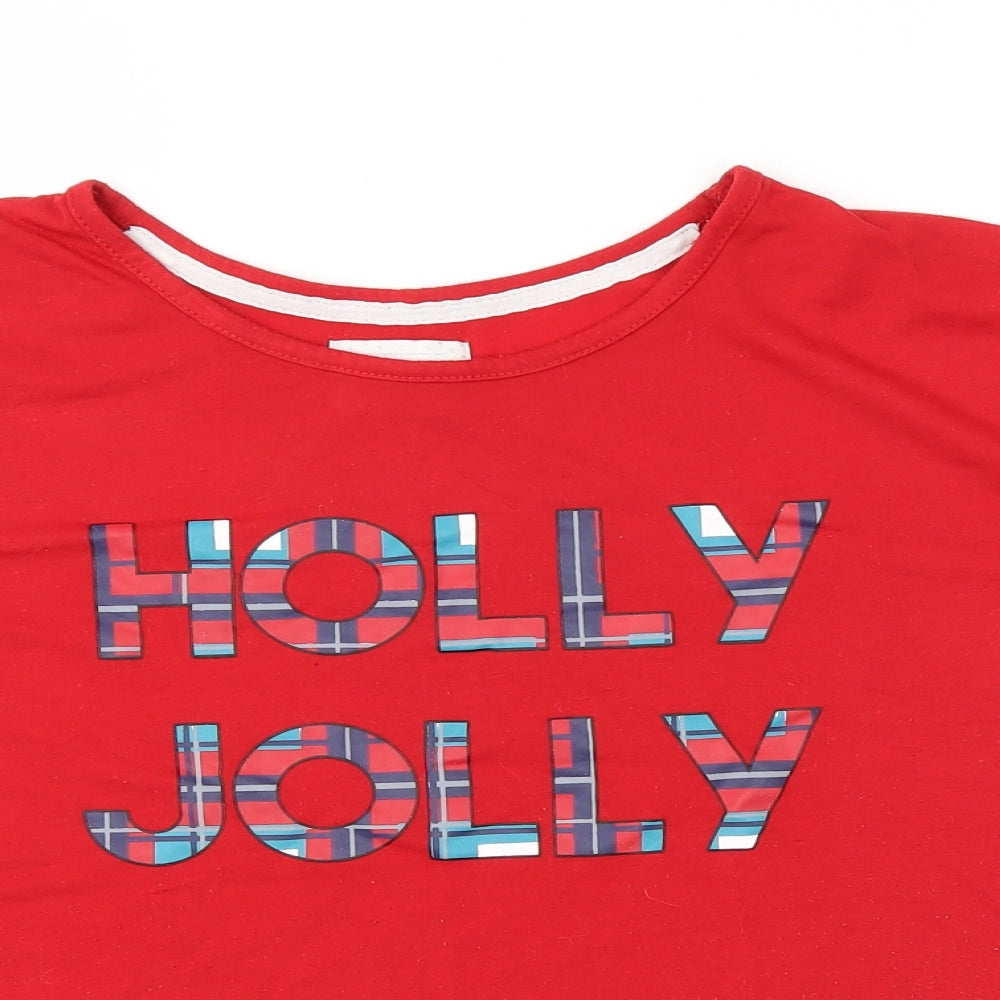 Matalan Womens Red   Top Pyjama Top Size L