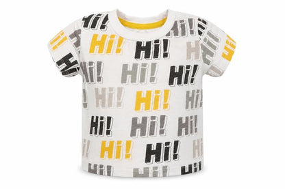 Front view of Primark boys’ white basic t-shirt, size 9-12, months