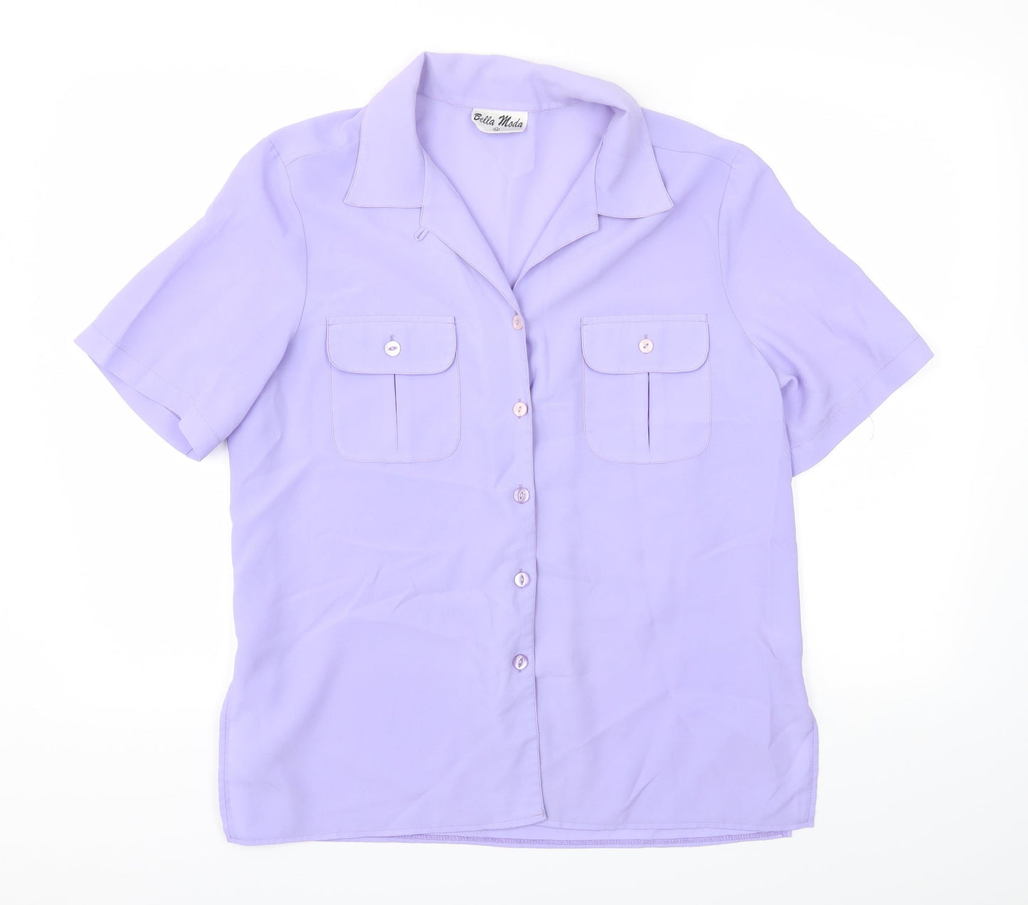 Bella moda Womens Purple   Basic T-Shirt Size 14