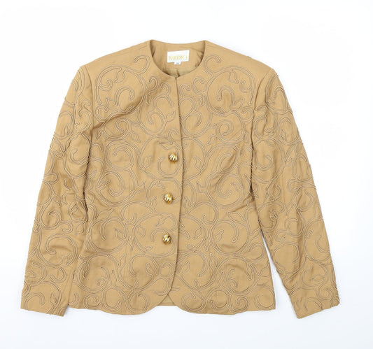Medici Womens Beige   Jacket Blazer Size 10