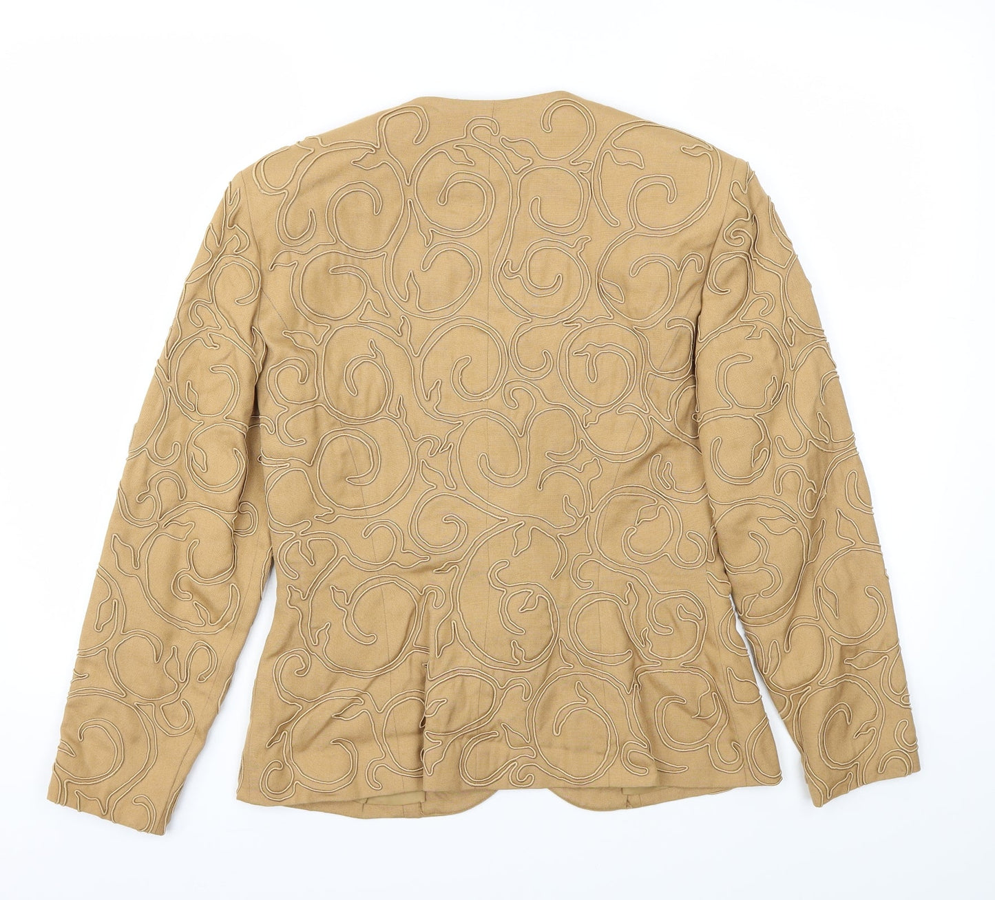 Medici Womens Beige   Jacket Blazer Size 10
