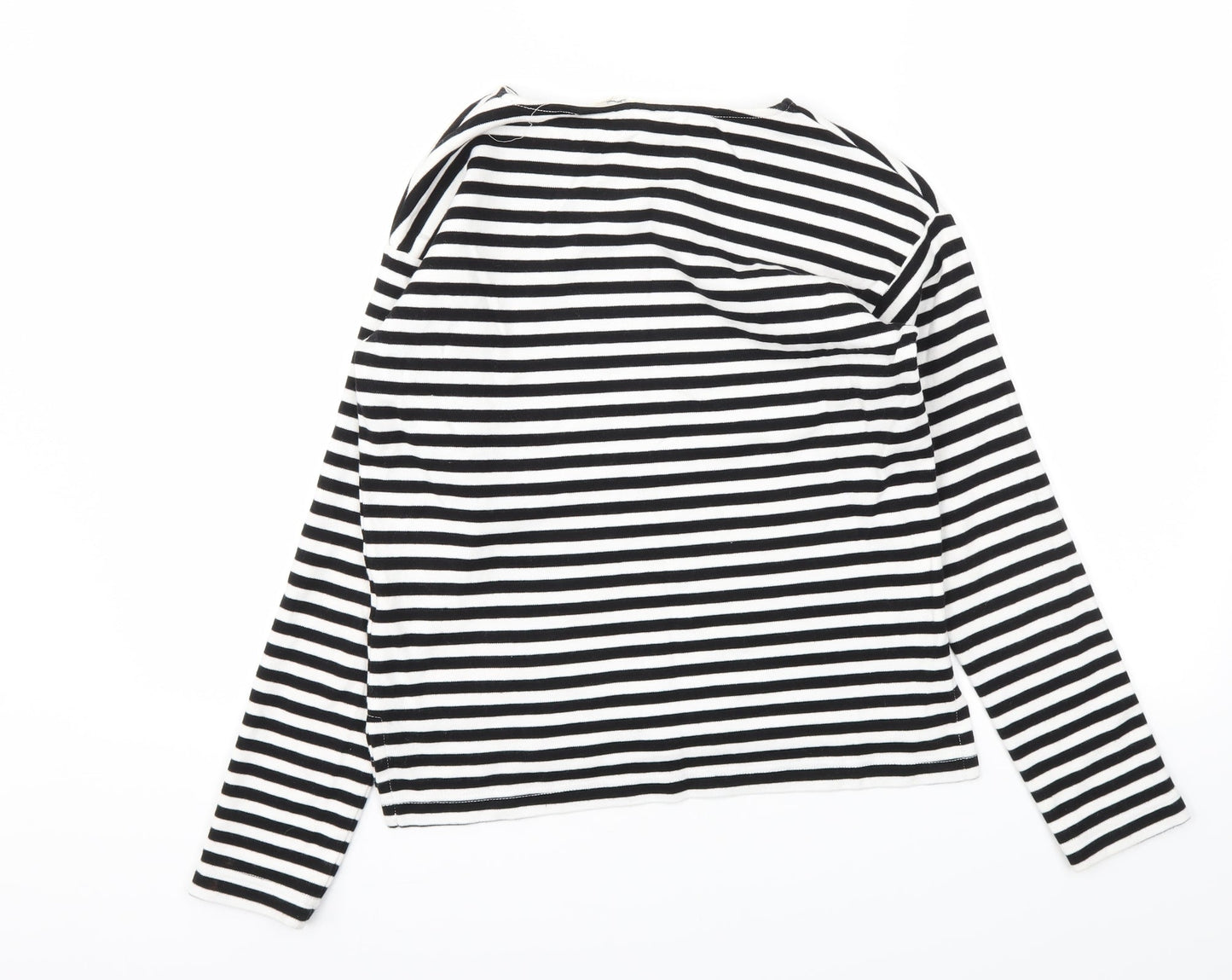 LOGG Womens Black Striped  Basic T-Shirt Size XS