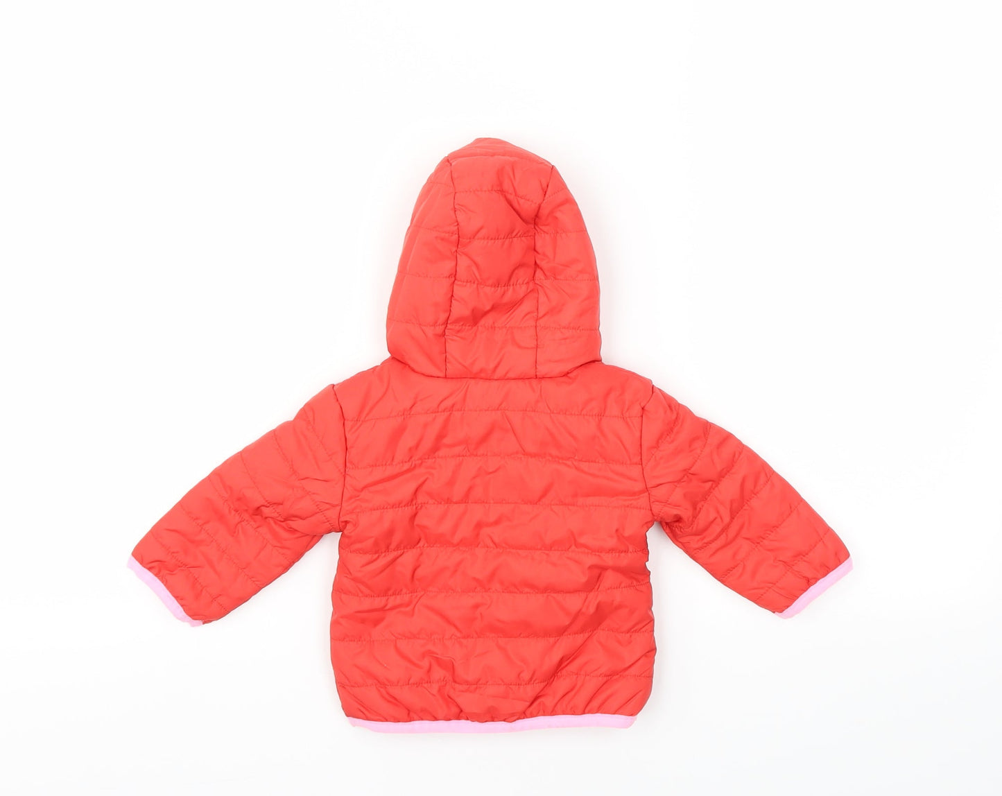 M&S Boys Red   Basic Coat Coat Size 3-6 Months