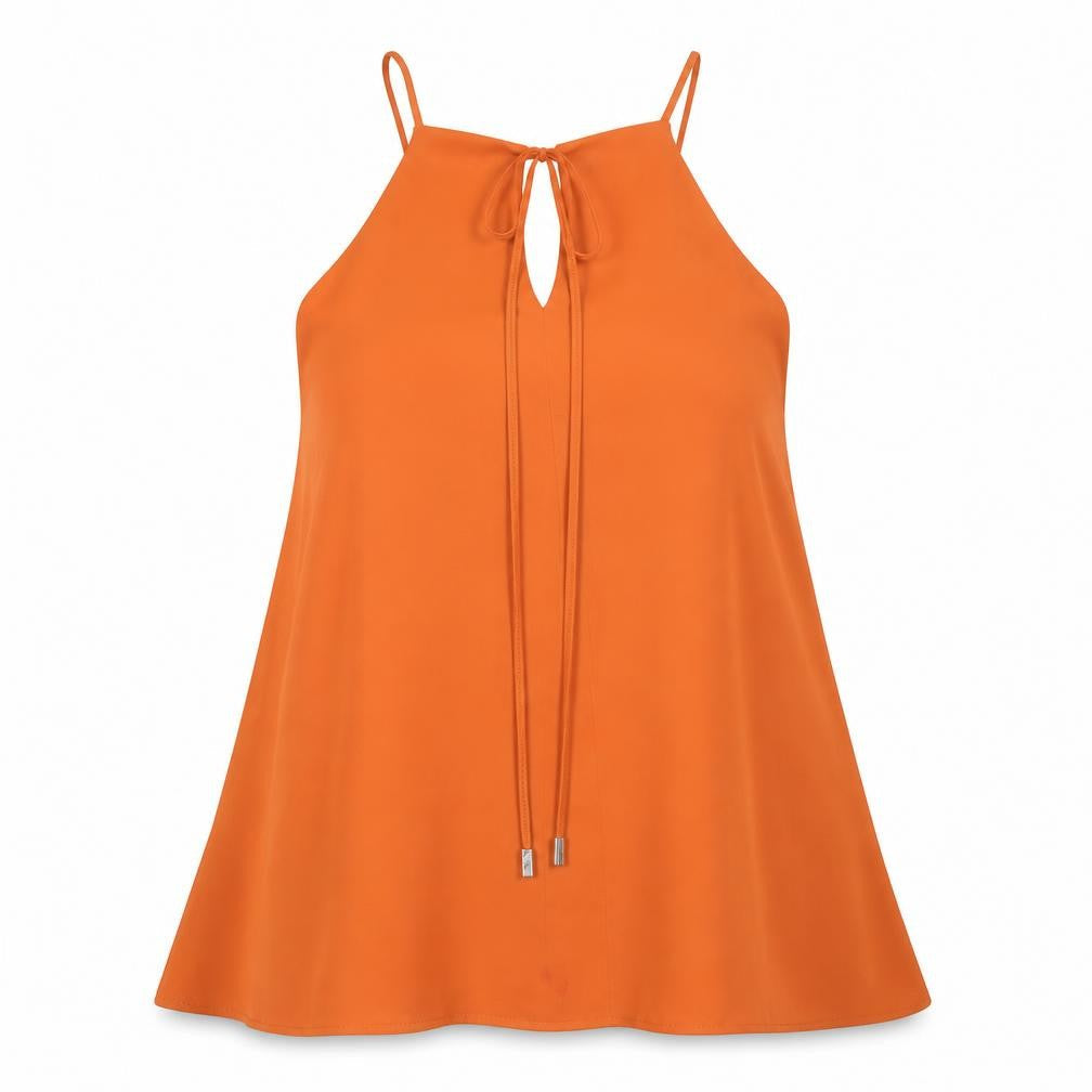 River Island Womens Orange   Basic Tank Size 8