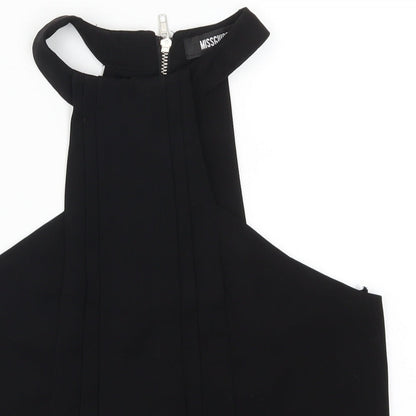Preloved Missguidedb Womens Black   Basic Tank Size 8 - Detail