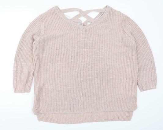 F&F Womens Pink   Pullover Jumper Size 14