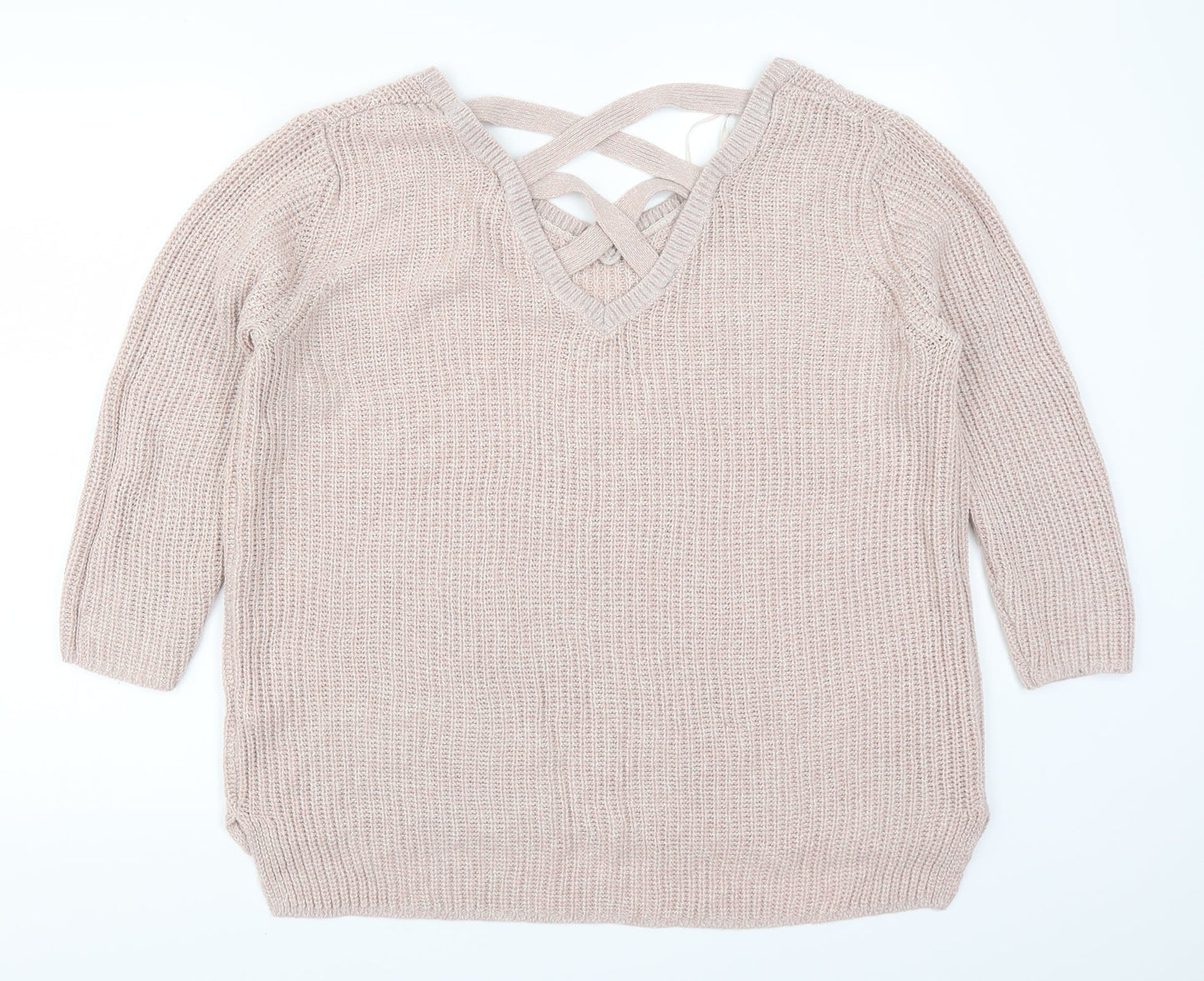 F&F Womens Pink   Pullover Jumper Size 14