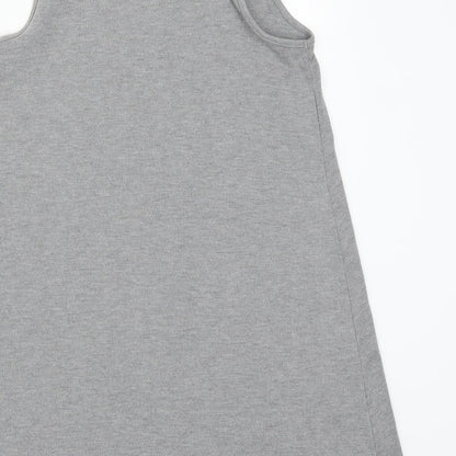 Preloved Topshop Womens Grey   A-Line  Size 10 - Label