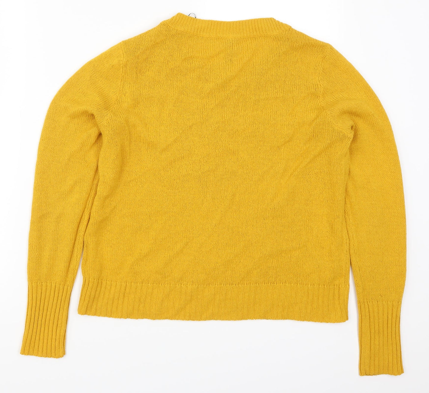 H&M Womens Yellow   Pullover Jumper Size S